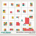 December Memories 2023: 12x12 Template Album | Designed by Soco