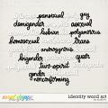 Identity Word Art by Studio Liv