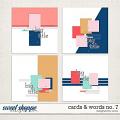 Cards & Words No. 7 | Designed by Soco Cards & Words No. 7 | Designed by Soco