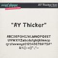 CU AY Thicker font by Amanda Yi