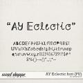 AY Eclectic font {PU} by Amanda Yi