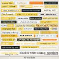 Black & White: August Wordbits by Connection Keeping