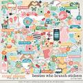 Besties Who Brunch Stickers by Traci Reed Besties Who Brunch Stickers by Traci Reed
