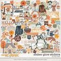 Amber Glow Stickers by Traci Reed Amber Glow Stickers by Traci Reed