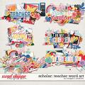 Scholar: Teacher Word Art by Meagan's Creations