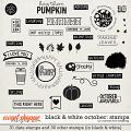 Black & White: October Stamps by Connection Keeping