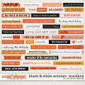 Black & White: October Wordbits by Connection Keeping Black & White: October Wordbits by Connection Keeping