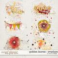 Golden Leaves - Overlays by Red Ivy Design