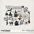 Boo - Stickers by Red Ivy Design