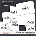 2026 Week Number Cards by Connection Keeping