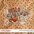 Hello, Sweater & Pie {alphas} by Sweet Doll designs