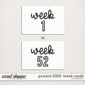 Project 2026: week cards by Amanda Yi
