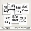 Project 2026: day cards by Amanda Yi