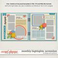 Monthly Highlights: November {layered templates} by Blagovesta Gosheva