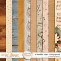 Captured Glimmers: A Thankful Heart {mix papers} by Sweet Doll designs