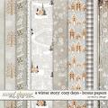 A Winter Story: Cozy Days - Bonus Papers by Red Ivy Design