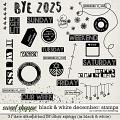 Black & White: December Stamps by Connection Keeping