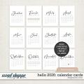 Hello 2026: Calendar Cards (French Version) | Designed by Soco Hello 2026: Calendar Cards (French Version) | Designed by Soco