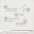 Story Foundations Roller Date Stamps by Traci Reed