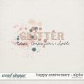 Happy Anniversary | Alpha - by Kris Isaacs Designs Happy Anniversary | Alpha - by Kris Isaacs Designs