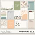 Brighter Days | Journal Cards - by Kris Isaacs Designs Brighter Days | Journal Cards - by Kris Isaacs Designs
