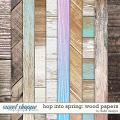 Hop Into Spring Wood Papers by lliella designs