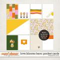 Love Blooms Here: Pocket Cards | Designed by Soco Love Blooms Here: Pocket Cards | Designed by Soco