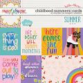 Childhood summers: cards by Amanda Yi & Meagan's Creations
