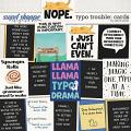 Typo Trouble: Cards by Erica Zane