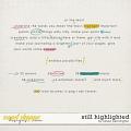 Still Highlighted by Allison Pennington