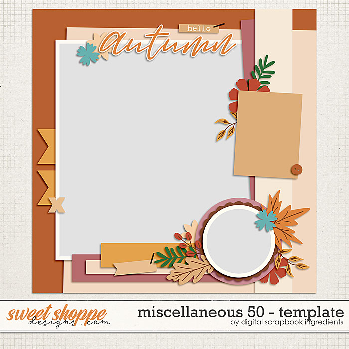 Miscellaneous 50 Template by Digital Scrapbook Ingredients