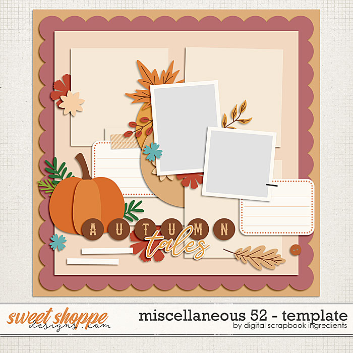 Miscellaneous 52 Template by Digital Scrapbook Ingredients