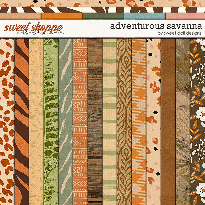 Adventurous Savanna Papers by Sweet Doll designs