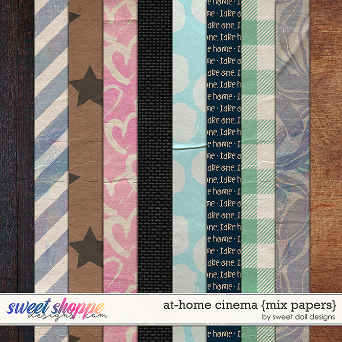 At-Home Cinema {mix papers} by Sweet Doll designs
