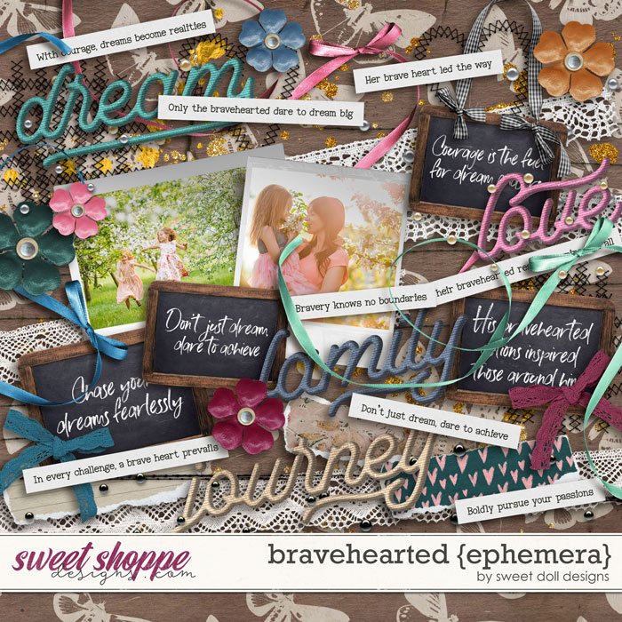 Bravehearted {+ephemera} by Sweet Doll designs  