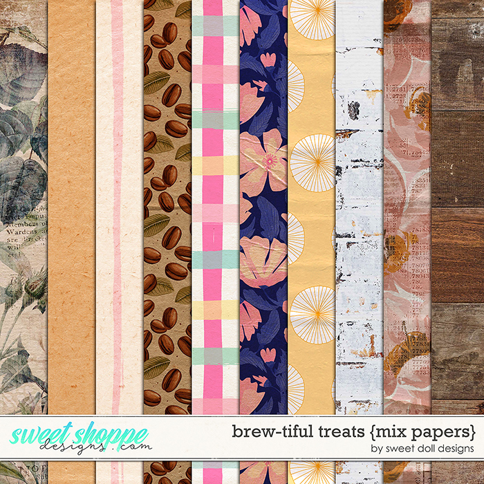 Brew-tiful Treats {Mix Papers} by Sweet Doll designs