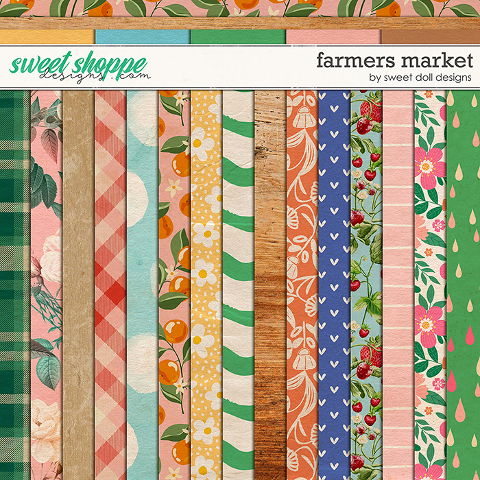 Farmers Market Papers by Sweet Doll designs