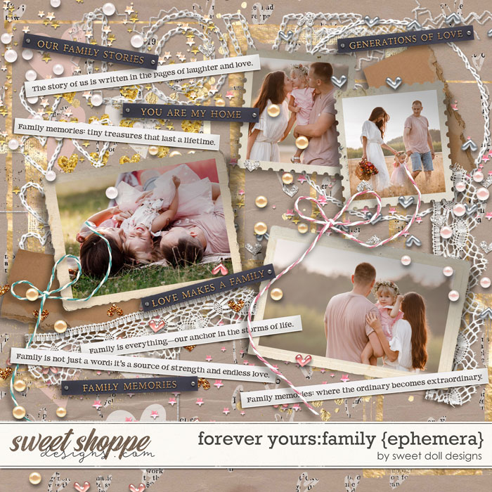 Forever Yours: Family {+ephemera} by Sweet Doll designs   