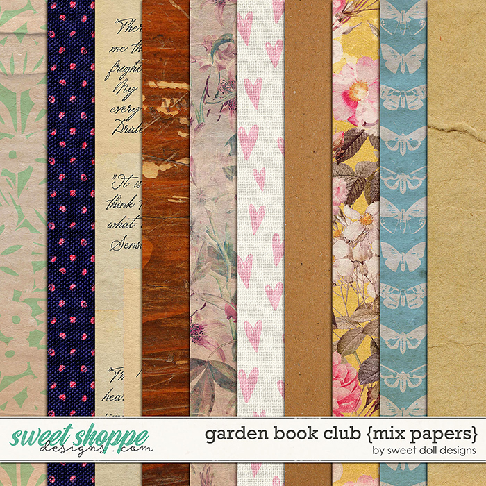 Garden Book Club {Mix Papers} by Sweet Doll designs 