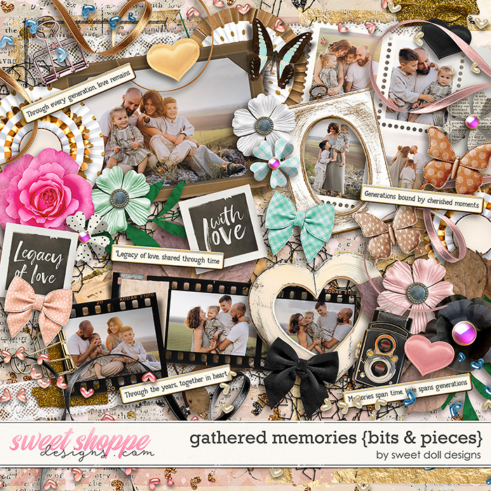 Gathered Memories {bits & pieces} by Sweet Doll designs
