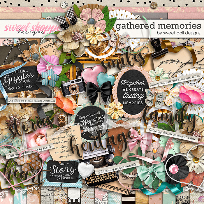 Gathered Memories kit by Sweet Doll designs