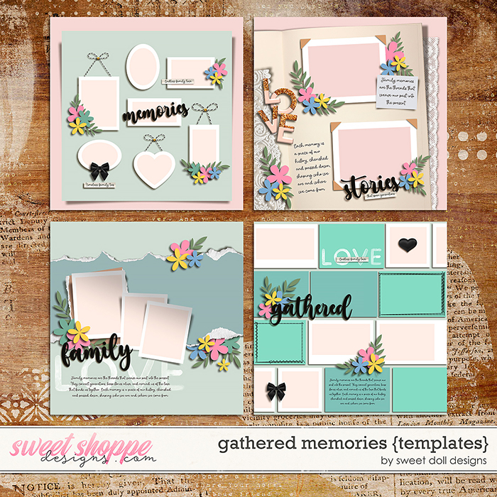 Gathered Memories {templates} by Sweet Doll designs