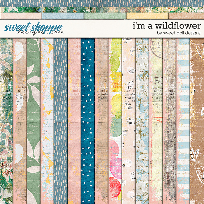 I'm a Wildflower Papers by Sweet Doll designs   