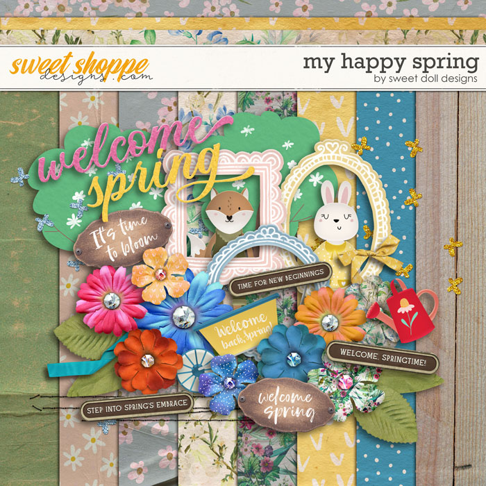 My happy Spring {mini kit} by Sweet Doll designs 
