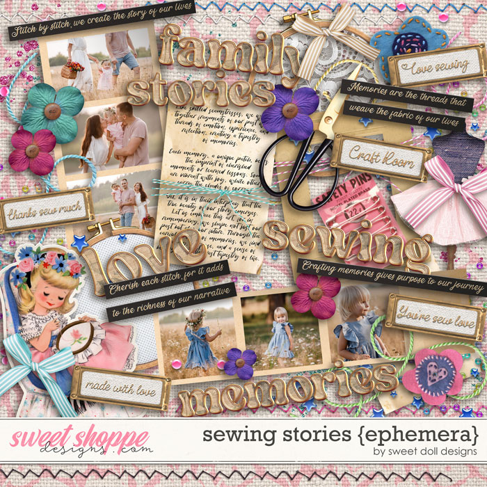 Sewing Stories {+ephemera} by Sweet Doll designs    