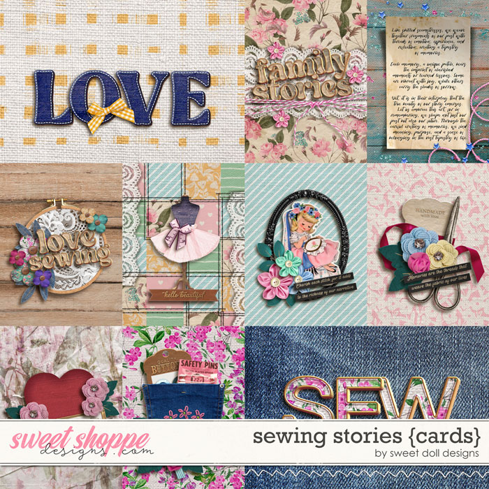 Sewing Stories {+cards} by Sweet Doll designs   