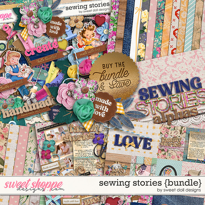 Sewing Stories {bundle} by Sweet Doll designs  