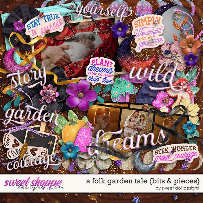 A Folk Garden Tale {bits & pieces} by Sweet Doll designs
