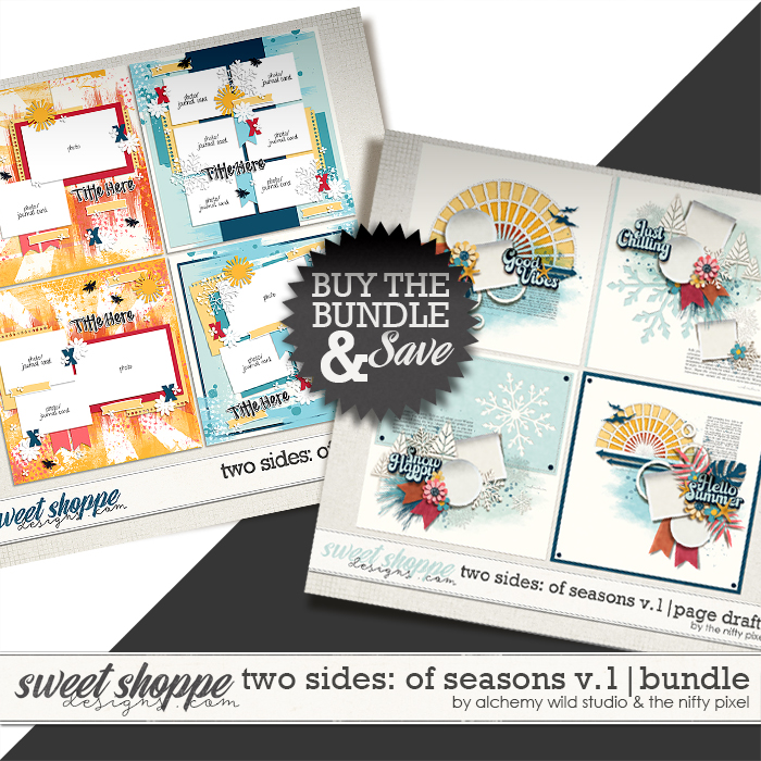 TWO SIDES: OF SEASONS V.1 | TEMPLATE BUNDLE by Alchemy Wild Studio & The Nifty Pixel