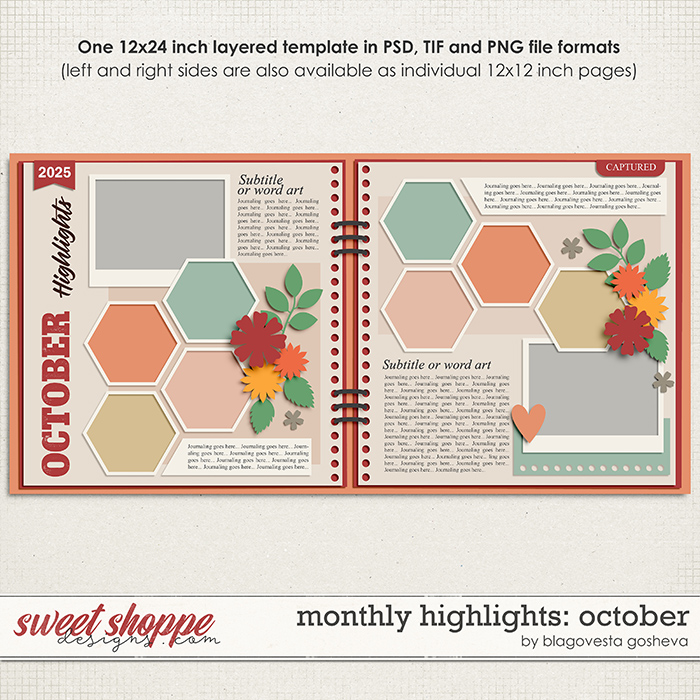 Monthly Highlights: October {layered templates} by Blagovesta Gosheva